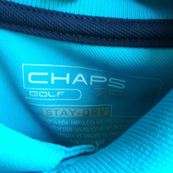 Chaps Golf Mens Size Small S Blue Polo - Picture 2 of 5